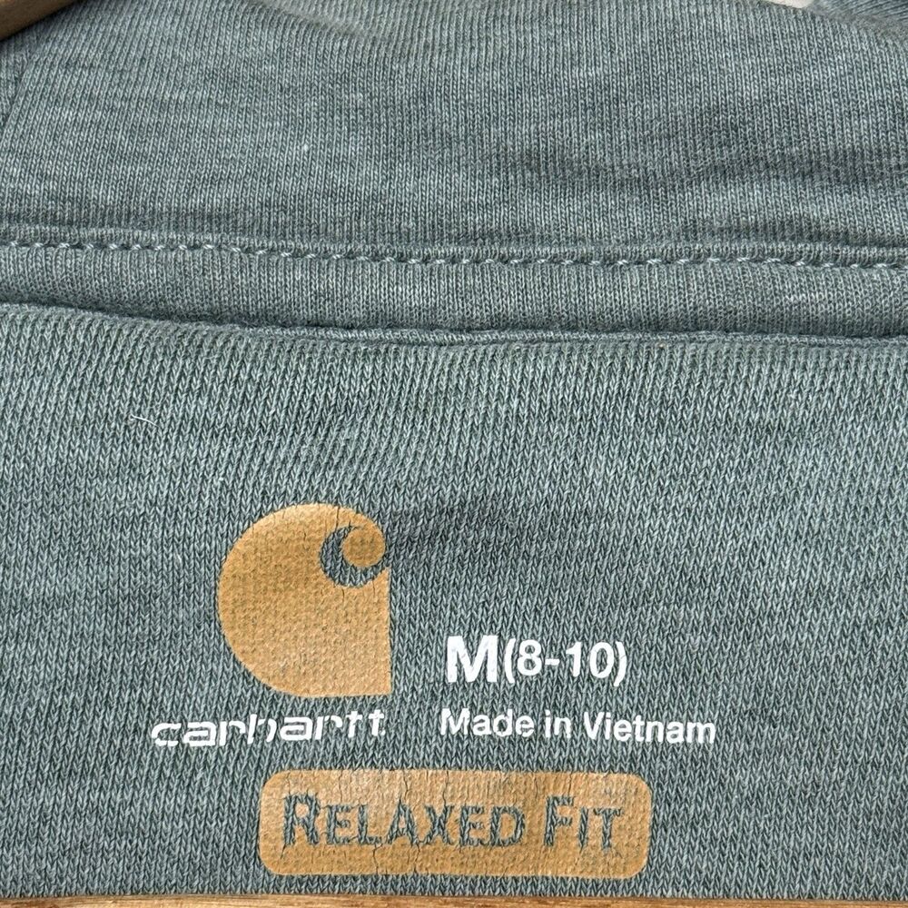 Carhartt Clarksburg Full Zip Hoodie Relaxed Fit Sage Green 102788 354 Women M - Picture 6 of 12